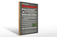 Holzschild Spruch 30x40cm ich bin stolz Dorfkind zu sein