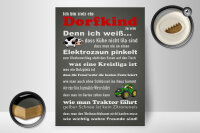 Holzschild Spruch 30x40cm ich bin stolz Dorfkind zu sein