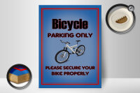 Holzschild Parken 30x40cm Fahrrad Bicycle parking only