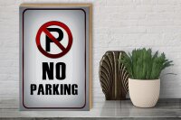 Holzschild Hinweis 30x40cm Parkplatz No Parking