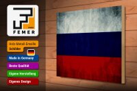 Holzschild Flagge 40x30cm Russland Fahne Russia Flag