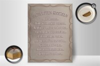 Holzschild Spruch 30x40cm Toiletten Regeln bitte hinsetzen