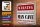 Holzschild Spruch 40x30cm Warning man cave enter at your weiß