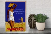 Holzschild Spruch 30x40cm Urlaub Nordseebad Norderney