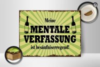 Holzschild Alkohol 40x30cm meine mentale Verfassung ist