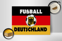 Holzschild Spruch 40x30cm Fußball Deutschland