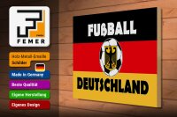 Holzschild Spruch 40x30cm Fußball Deutschland