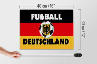 Holzschild Spruch 40x30cm Fußball Deutschland