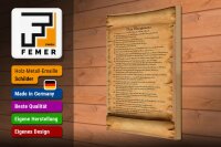 Holzschild Spruch 30x40cm das Ehegesetz ja Wort in Kraft