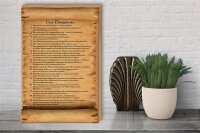 Holzschild Spruch 30x40cm das Ehegesetz ja Wort in Kraft