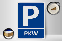 Holzschild Parken 30x40cm PKW Parkplatz Wanddeko