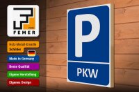 Holzschild Parken 30x40cm PKW Parkplatz Wanddeko