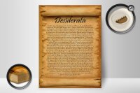 Holzschild Spruch 30x40cm Desiderata Gedicht Max Ehrmann