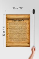 Holzschild Spruch 30x40cm Desiderata Gedicht Max Ehrmann