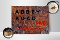 Holzschild London 40x30cm Abbey Road NW8