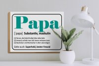 Holzschild Spruch 40x30cm Papa Superheld bester Freund