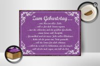 Holzschild Spruch 40x30cm zum Geburtstag alles Liebe