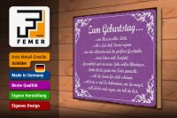 Holzschild Spruch 40x30cm zum Geburtstag alles Liebe