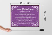 Holzschild Spruch 40x30cm zum Geburtstag alles Liebe