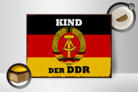 Holzschild Spruch 40x30cm Kind der DDR Deutschland
