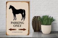 Holzschild Spruch 30x40cm Pferd Parking only all others