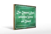 Holzschild Spruch 40x30cm campers Fluch schlechtes Wetter