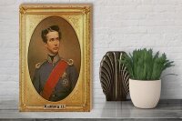 Holzschild Portrait 30x40cm Ludwig II König von Bayern