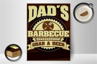 Holzschild Spruch 30x40cm Dad´s barbecue grab a beer
