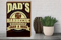 Holzschild Spruch 30x40cm Dad´s barbecue grab a beer