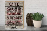 Holzschild Caffee 30x40cm Caffe espresso capuccino latte