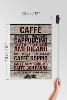 Holzschild Caffee 30x40cm Caffe espresso capuccino latte
