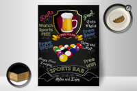 Holzschild Spruch 30x40cm sports bar Beer Bier relax enjoy