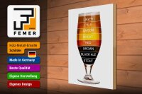 Holzschild Spruch 30x40cm Bier Bierglas lager pale saison