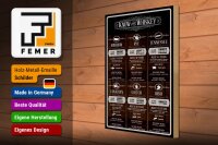 Holzschild Alkohol 30x40cm know your Whiskey Bourbon Rye