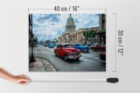 Holzschild Auto 40x30cm Oldtimer Cuba Havana Schild