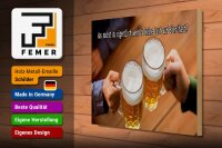 Holzschild Spruch 40x30cm Bier wenn du keine Lust hast