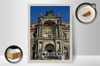 Holzschild Städte Dresden Zwinger Architektur 30x40cm