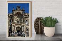 Holzschild Städte Dresden Zwinger Architektur 30x40cm