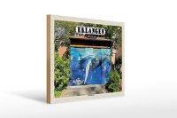 Holzschild Städte Erlangen Graffiti Streetart 40x30cm