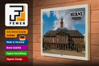 Holzschild Städte Herne Rathaus Architektur 40x30cm