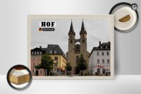 Holzschild Städte Hof St. Martin Architektur 40x30cm