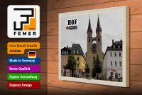 Holzschild Städte Hof St. Martin Architektur 40x30cm
