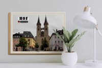 Holzschild Städte Hof St. Martin Architektur 40x30cm