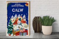 Holzschild Weihnachtsgrüße CALW Geschenk Fest  30x40cm