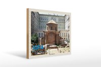Holzschild Reise 40x30cm Sofia Bulgarien Rotunde Heiligen...