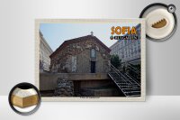 Holzschild Reise 40x30cm Sofia Bulgarien Sv Petka vergrabene Kirche