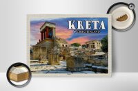 Holzschild Reise 40x30cm Kreta Griechenland Knossos Palast