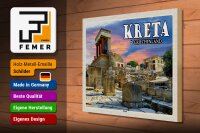 Holzschild Reise 40x30cm Kreta Griechenland Knossos Palast