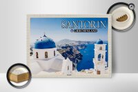 Holzschild Reise 40x30cm Santorin Griechenland Imerovigli Inseln