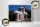 Holzschild Reise 40x30cm Santorin Griechenland Kloster Profitis